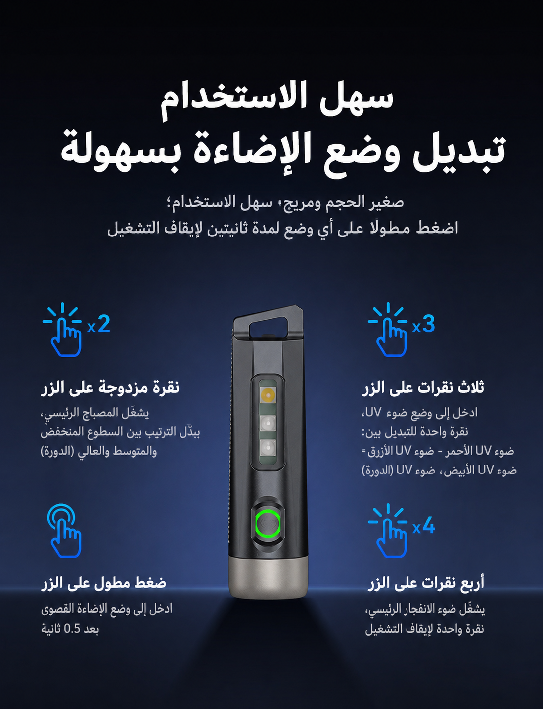 مصباح متعدد الوظائف